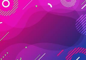 Abstract background colorful liquid gradient shapes with geometric elements composition vector