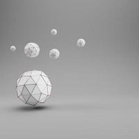 Abstract geometric shapes on gray background with copy space photo