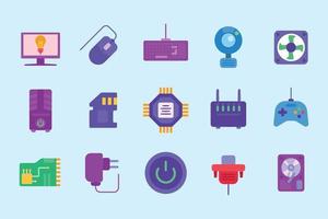 computer hardware colorful icon pack-1 vector