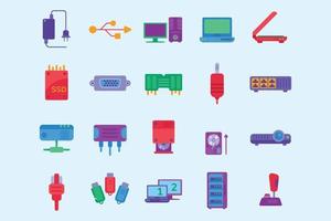 computer hardware colorful icon pack-3 vector