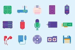 computer hardware colorful icon pack-2 vector