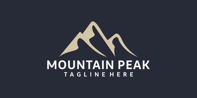 Vintage hipster retro mountain adventure logo design inspiration vector