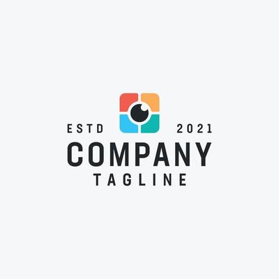 Camera lens element photography logo inspiration