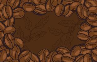 Coffee Beans Background vector