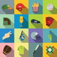 American football flat icons vector