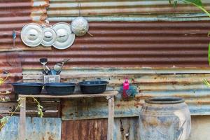 Sink kitchen cleaning outdoor photo