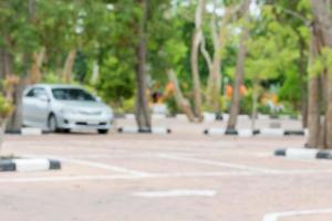 estacionamiento de fondo borroso, estacionamiento al aire libre foto