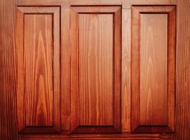 Vintage wooden door element made of mahogany photo