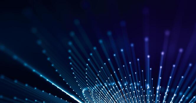 Tech background, connection of dots. 3d rendering. photo