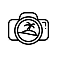 camera line style icon. vector illustration for graphic design, website, app