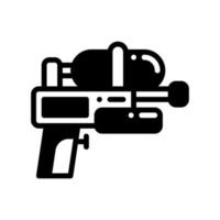 icono de estilo sólido de pistola de agua. ilustración vectorial para diseño gráfico, sitio web, aplicación vector