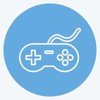 Icon Video Game. suitable for education symbol. blue eyes style. simple design editable. design template vector. simple illustration vector