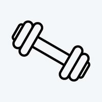 Icon Gym. suitable for education symbol. line style. simple design editable. design template vector. simple illustration vector
