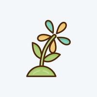 icono de jardinería. adecuado para el símbolo de la educación. estilo plano diseño simple editable. vector de plantilla de diseño. ilustración sencilla