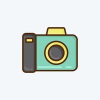 Icon Photography. suitable for education symbol. flat style. simple design editable. design template vector. simple illustration vector