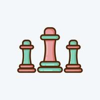 Chess pawn icon, outline style 14348122 Vector Art at Vecteezy