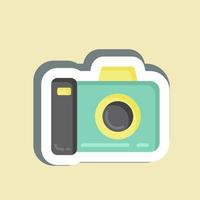 Sticker Photography. suitable for education symbol. simple design editable. design template vector. simple illustration vector