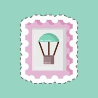 Sticker line cut Stamp Collecting. suitable for education symbol. simple design editable. design template vector. simple illustration vector