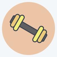 Icon Gym. suitable for education symbol. color mate style. simple design editable. design template vector. simple illustration vector