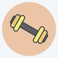 Icon Gym. suitable for education symbol. color mate style. simple design editable. design template vector. simple illustration vector