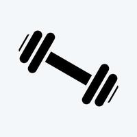 Icon Gym. suitable for education symbol. glyph style. simple design editable. design template vector. simple illustration vector