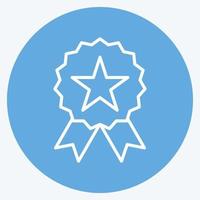 Icon Quality. suitable for Branding symbol. blue eyes style. simple design editable. design template vector. simple illustration vector