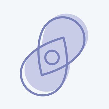 logotipo de icono. adecuado para el símbolo de marca. estilo de dos tonos. diseño simple editable. vector de plantilla de diseño. ilustración sencilla