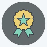 Icon Quality. suitable for Branding symbol. color mate style. simple design editable. design template vector. simple illustration vector