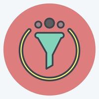 Icon Marketing. suitable for Branding symbol. color mate style. simple design editable. design template vector. simple illustration vector