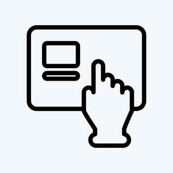 Icon Advertising. suitable for Branding symbol. line style. simple design editable. design template vector. simple illustration vector