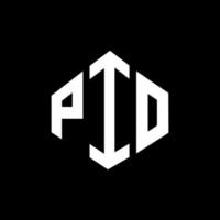 PIO letter logo design with polygon shape. PIO polygon and cube shape logo design. PIO hexagon vector logo template white and black colors. PIO monogram, business and real estate logo.