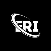 ERI logo. ERI letter. ERI letter logo design. Initials ERI logo linked with circle and uppercase monogram logo. ERI typography for technology, business and real estate brand. vector