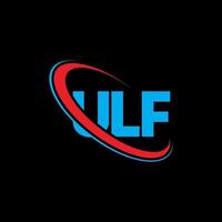 ULF logo. ULF letter. ULF letter logo design. Initials ULF logo linked with circle and uppercase monogram logo. ULF typography for technology, business and real estate brand. vector