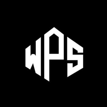 diseño de logotipo de letra wps con forma de polígono. wps polígono y diseño de logotipo en forma de cubo. wps hexágono vector logo plantilla colores blanco y negro. monograma wps, logotipo empresarial y inmobiliario.