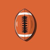 ilustración de icono de vector plano de fútbol americano