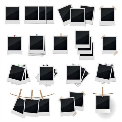 Retro photo frame set