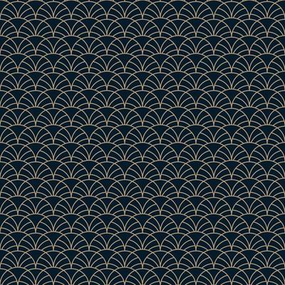 Vintage Art Deco Seamless Pattern. Geometric decorative texture, vector illustration