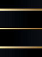 Black gradient background with golden lines vector