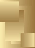 Golden gradient background with squares vector