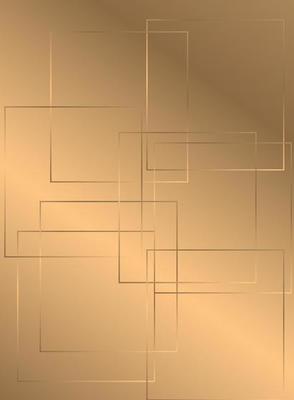 Golden gradient background with geometric shapes
