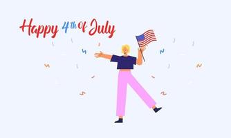 Celebrate 4th of July, Happy Independence Day Illustration