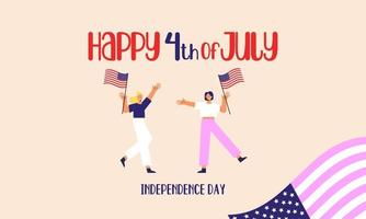 Celebrate 4th of July, Happy Independence Day Illustration