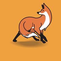 fox logo design vector