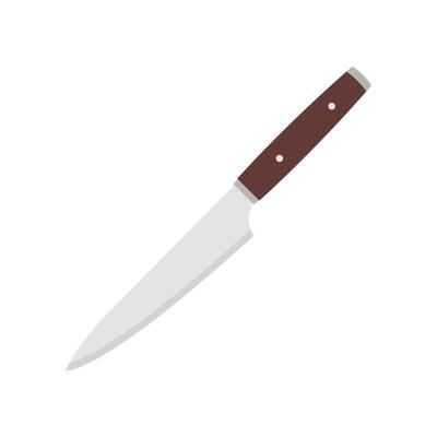 Paring knife. cooking knife icon isolated on white background. vector  illustration in flat style. Utensils for cooking. Kitchenware vector  illustration 8945566 Vector Art at Vecteezy