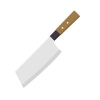 Kitchen knife. Paring. Flat design. Abstract concept. Vector illustration. Chef's kitchen knife white icon.