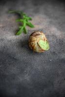 caracoles comida lista para comer comida fresca y saludable comida merienda dieta en la mesa espacio de copia fondo de comida foto