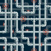 Water pipeline seamless pattern vector