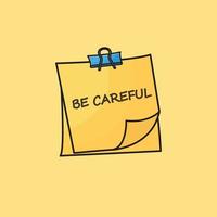 Sticky notes for work reminders. Vector. Illustration. Flat Design vector