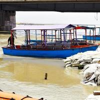 Ganga as seen in Garh Mukteshwar, Uttar Pradesh, India, River Ganga is believed to be the holiest river for Hindus, A view of Garh Ganga Brij ghat which is very famous religious place for Hindus photo