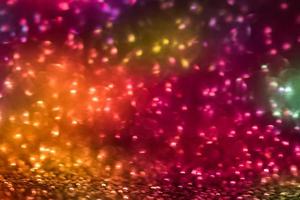 efecto bokeh brillo colorido fondo abstracto borroso para cumpleaños, aniversario, boda, nochevieja o navidad foto